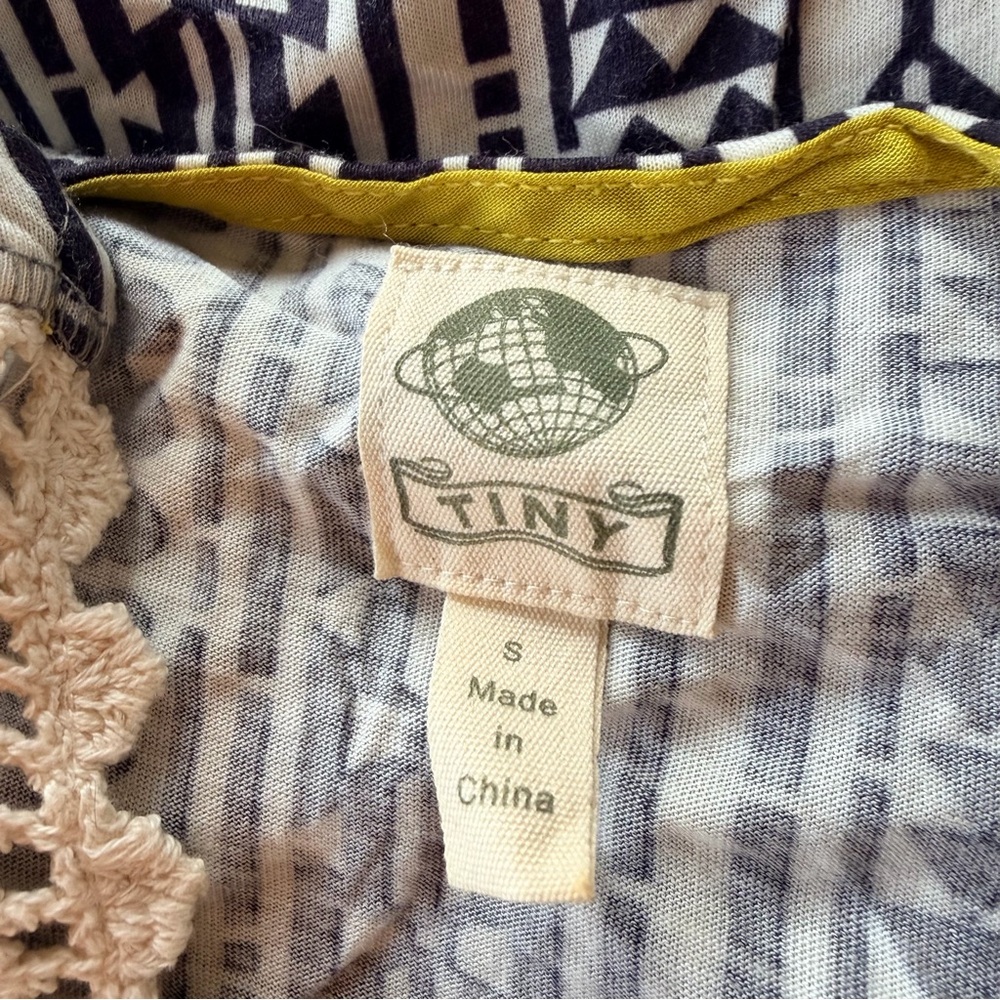 Tiny | Crochet Neck Patterned Blouse - image 5